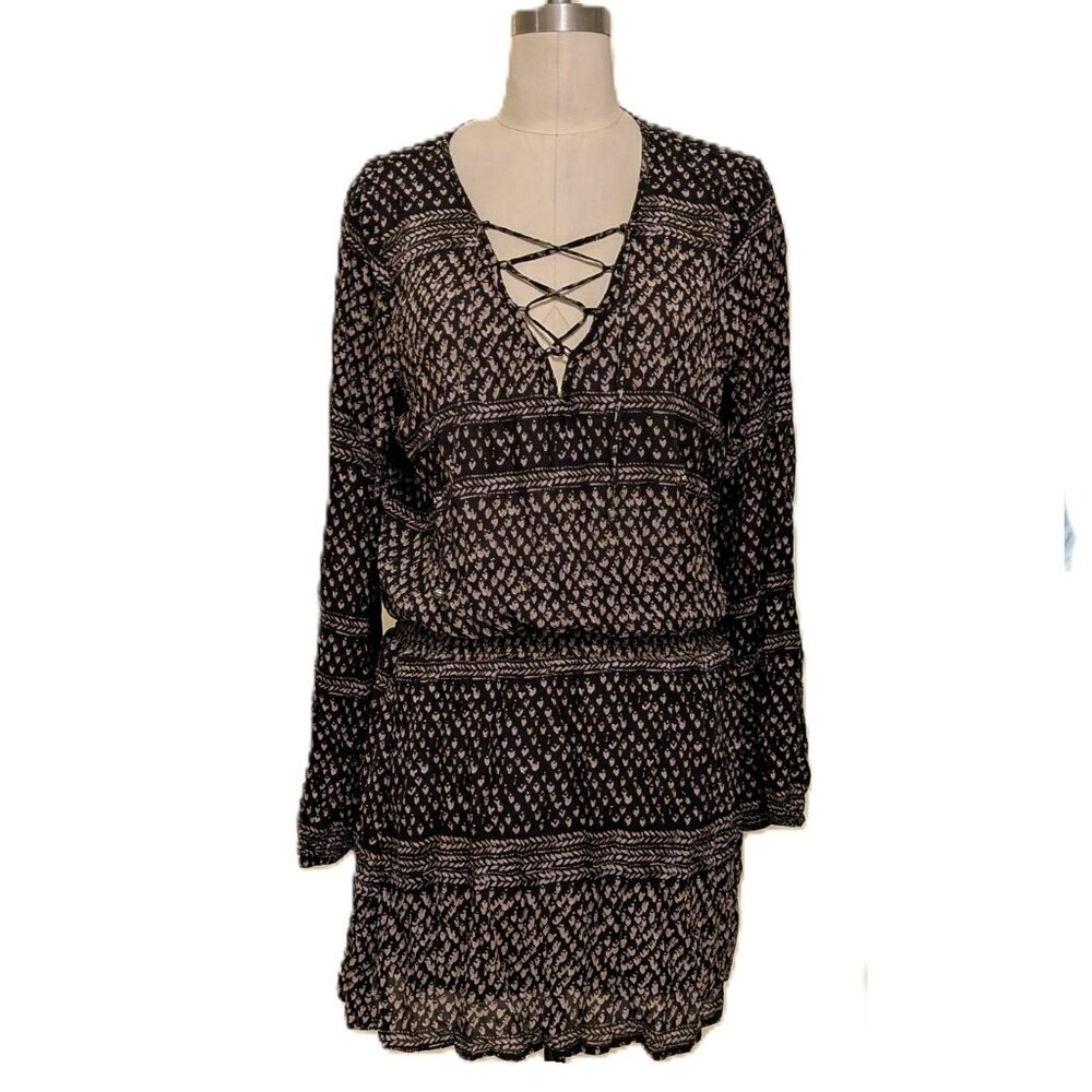 Gypsy & Gold Boho Gauze Mini Dress SZ. S